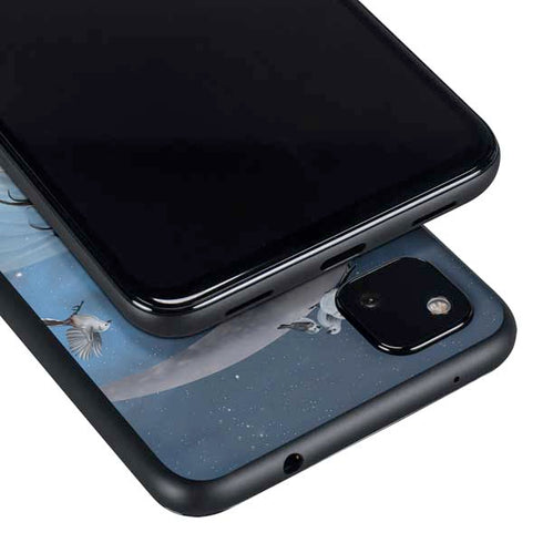 Fairy on Moon with Birds by Nene Thomas Google Pixel 4a Skin